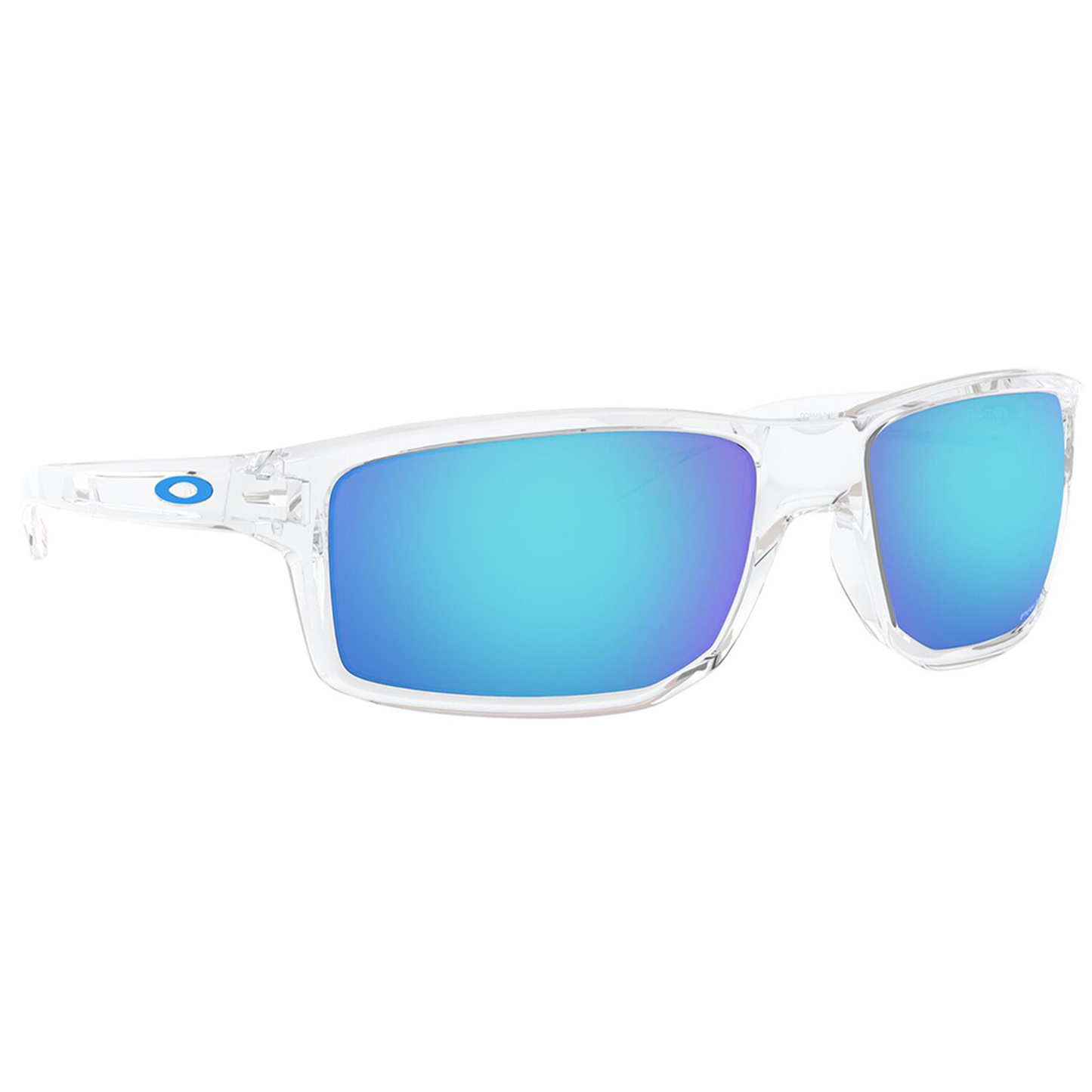 Oakley Gibston Sunglasses (Polished Clear) Prizm Sapphire Lens