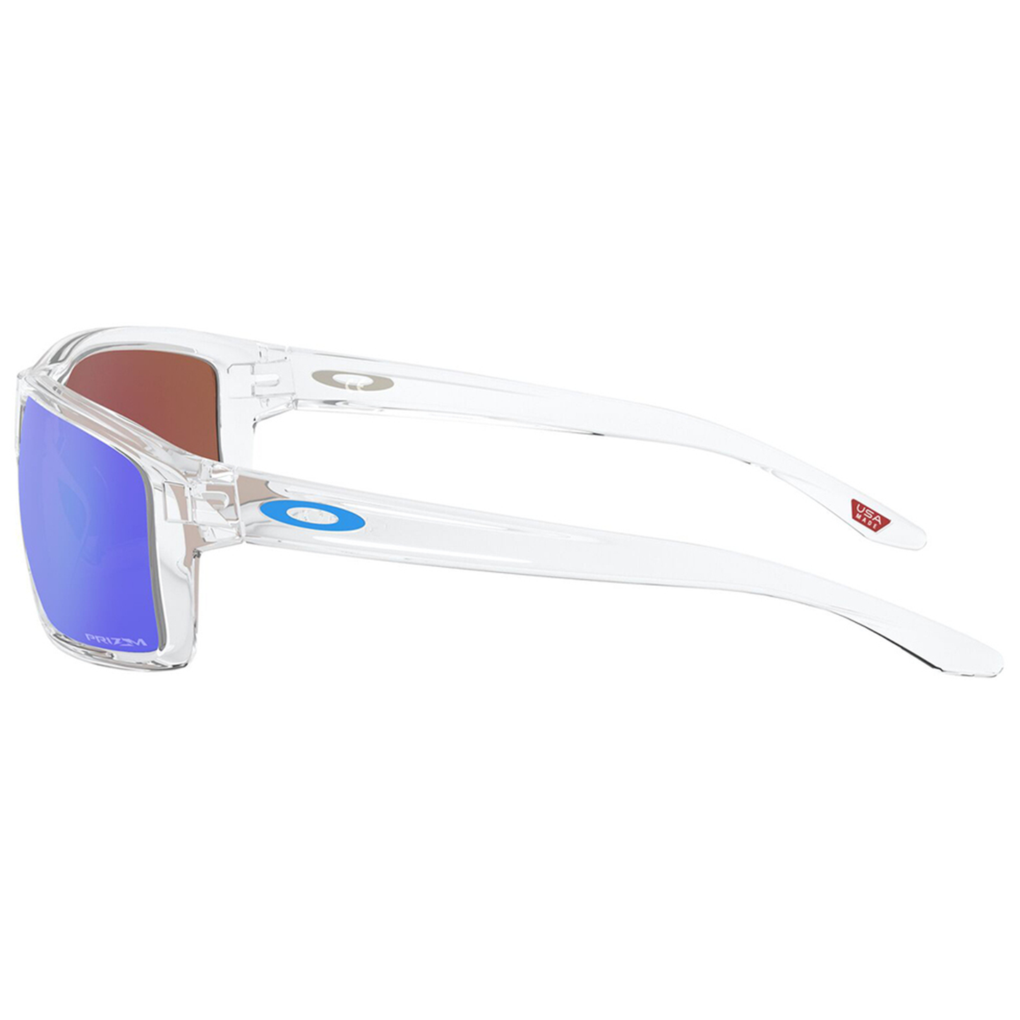 Oakley Gibston Sunglasses (Polished Clear) Prizm Sapphire Lens
