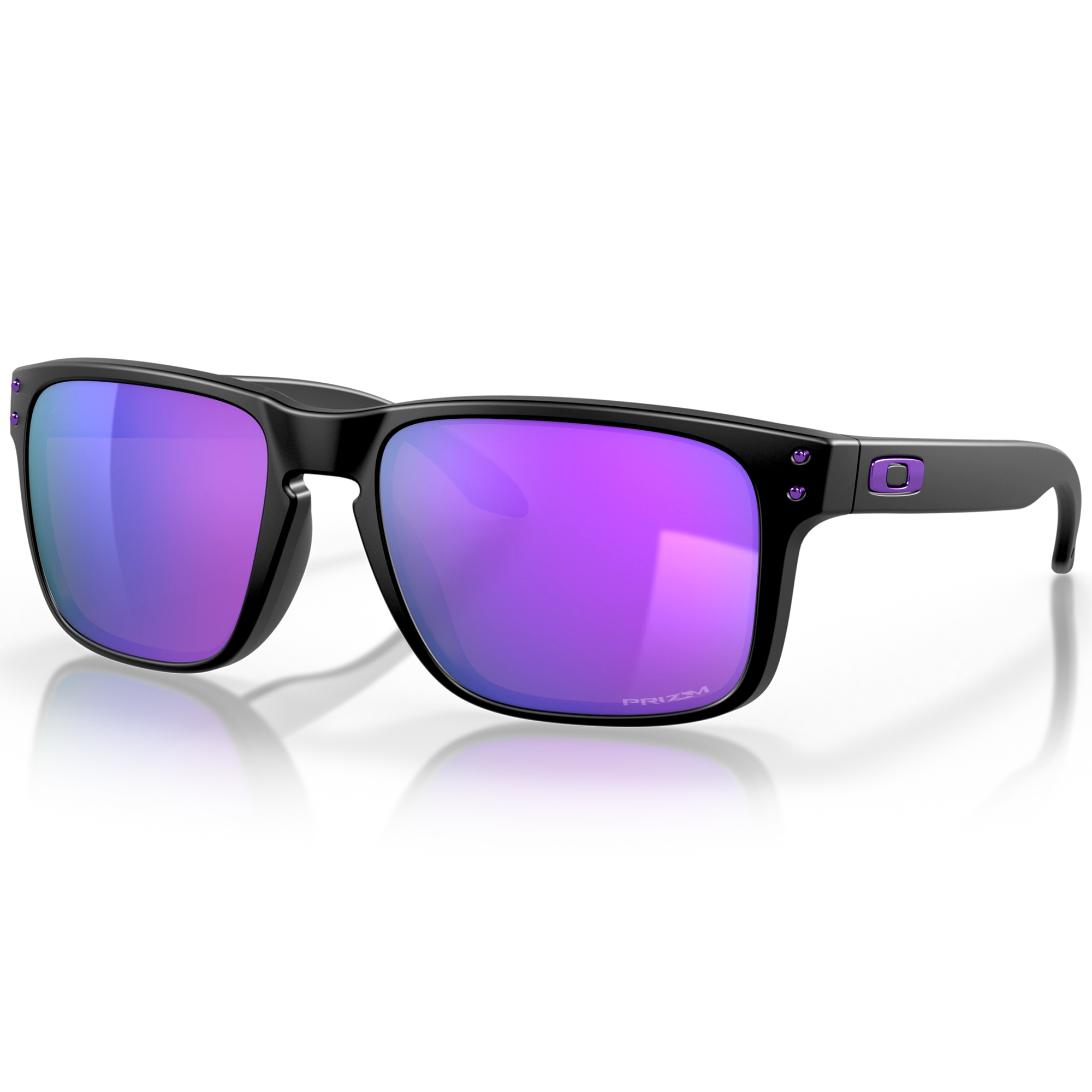 Oakley 紫色 スポーツサングラス ケース付き Oakley Holbrook Sunglasses (Matte Black) Prizm Violet Lens – Gear