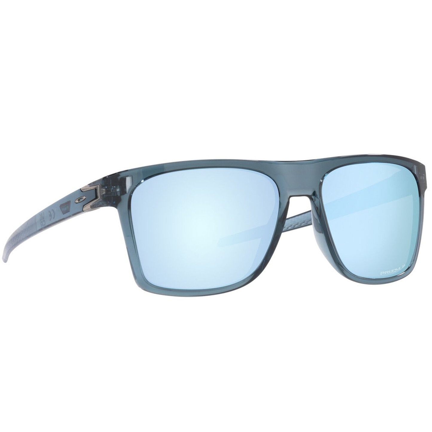 Oakley Leffingwell Sunglasses (Crystal Black) Prizm Deep Water Polarized Lens
