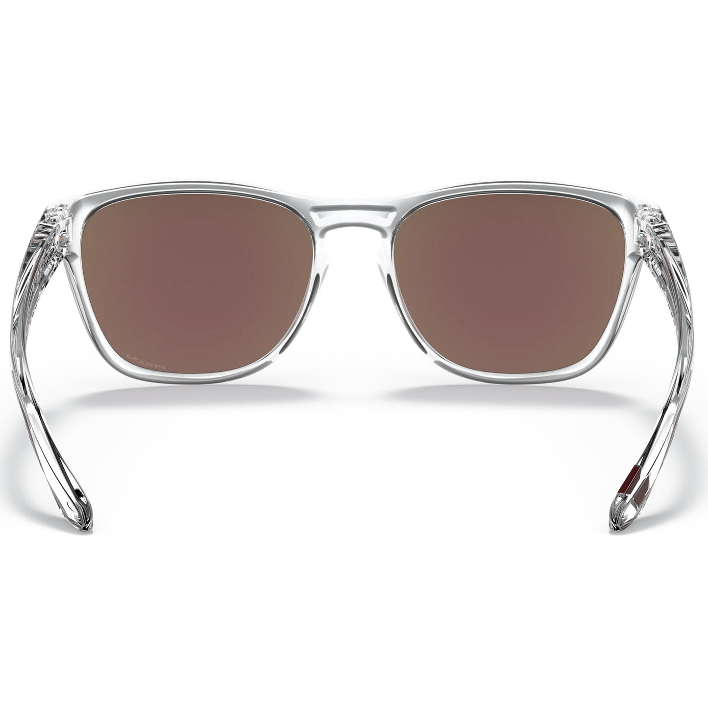 Oakley Manorburn Sunglasses (Polished Clear) Prizm Sapphire Lens