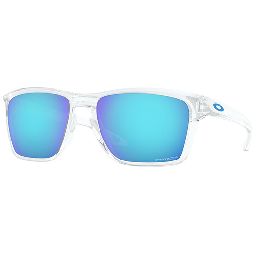 Oakley Sylas Sunglasses (Polished Clear) Prizm Sapphire Lens