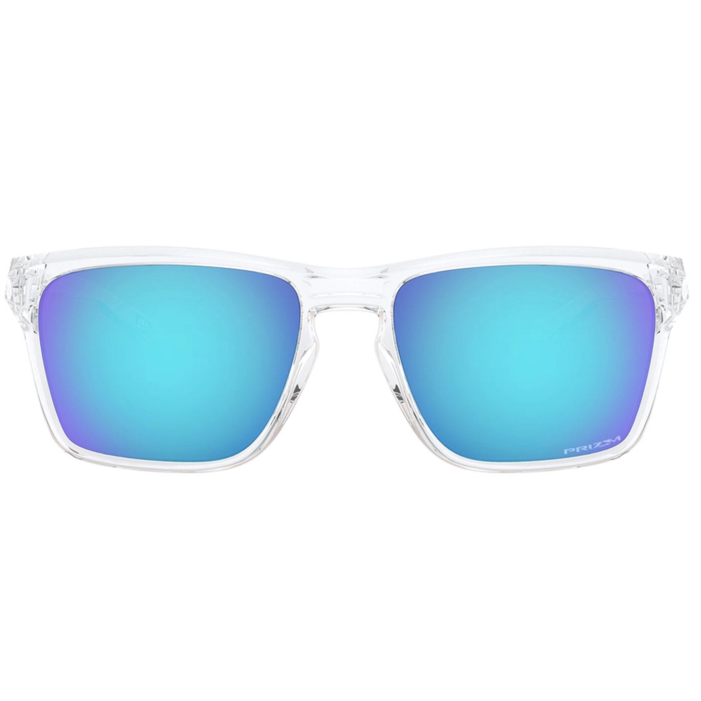 Oakley Sylas Sunglasses (Polished Clear) Prizm Sapphire Lens