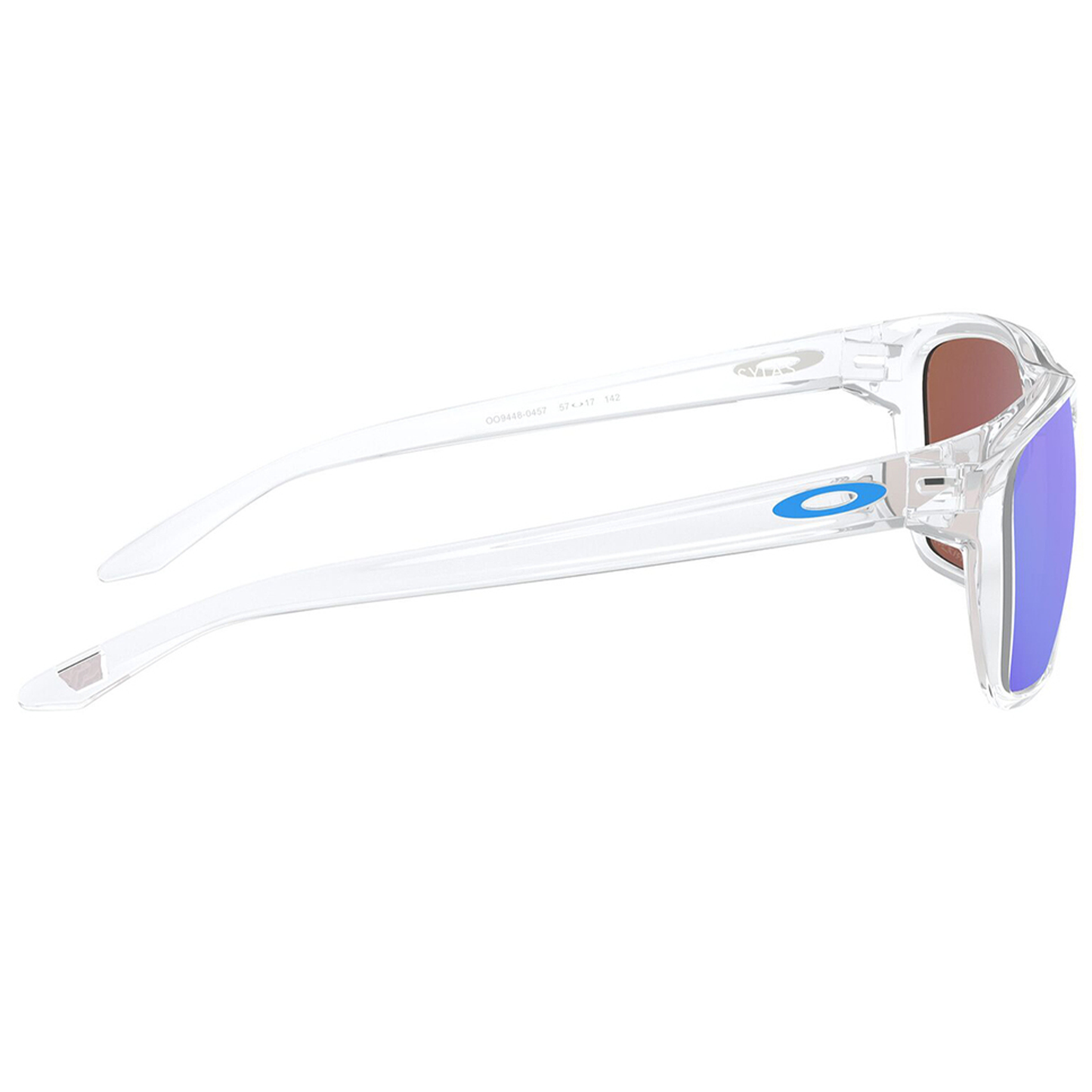 Oakley Sylas Sunglasses (Polished Clear) Prizm Sapphire Lens