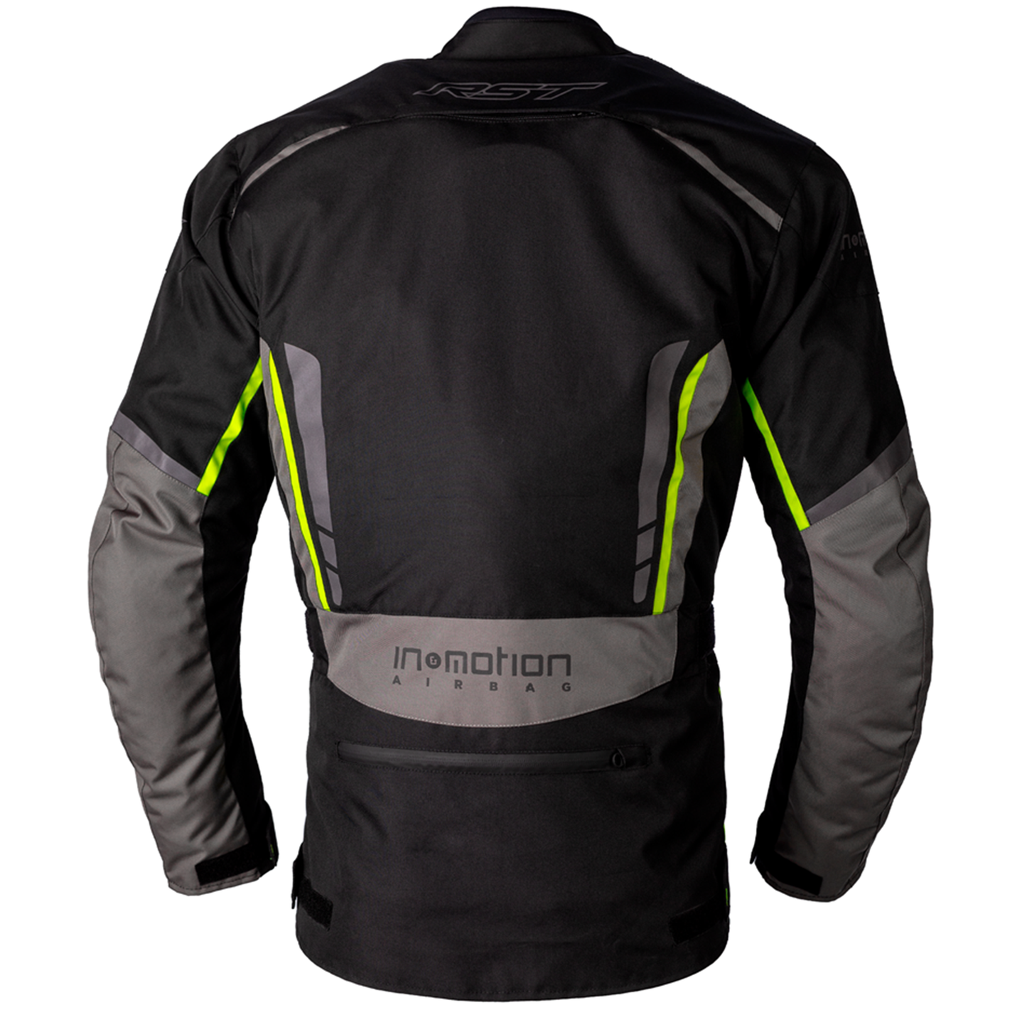 RST RST Axiom Plus Airbag (CE) Men's Textile Jacket - Flo Yellow (2985) - Side View