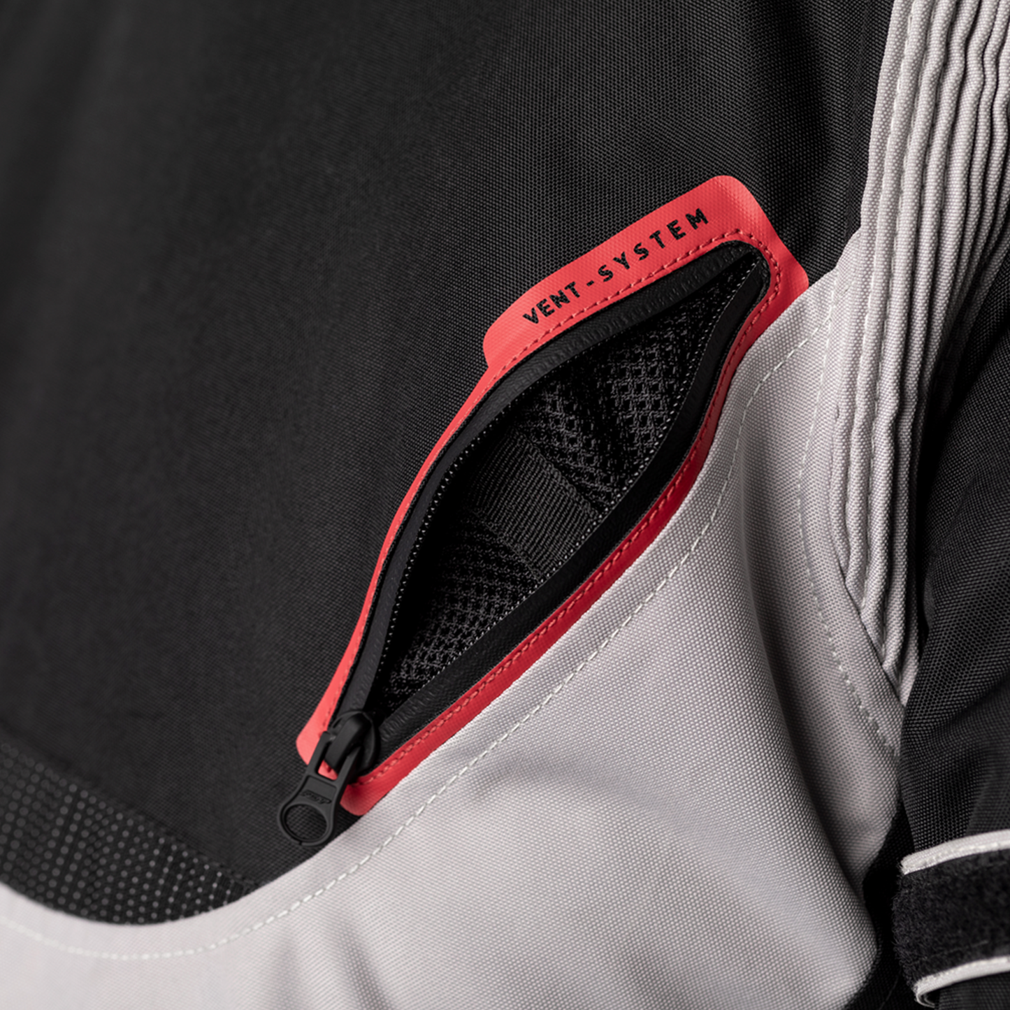 RST Endurance Men's Textile Jacket - Black/Silver/Red