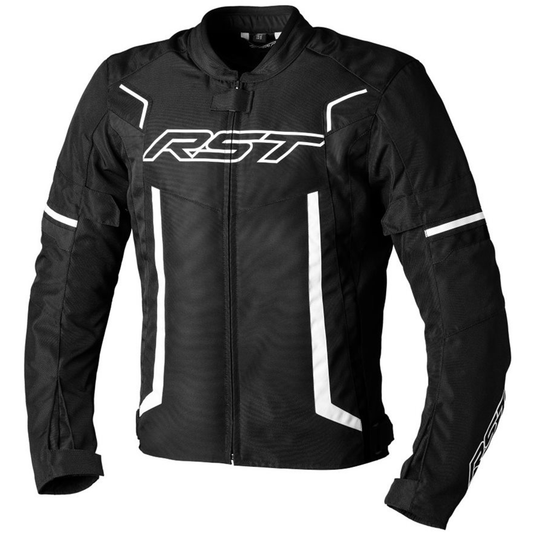 RST Pilot Evo (CE) Men's Textile Jacket - Black/Black/White