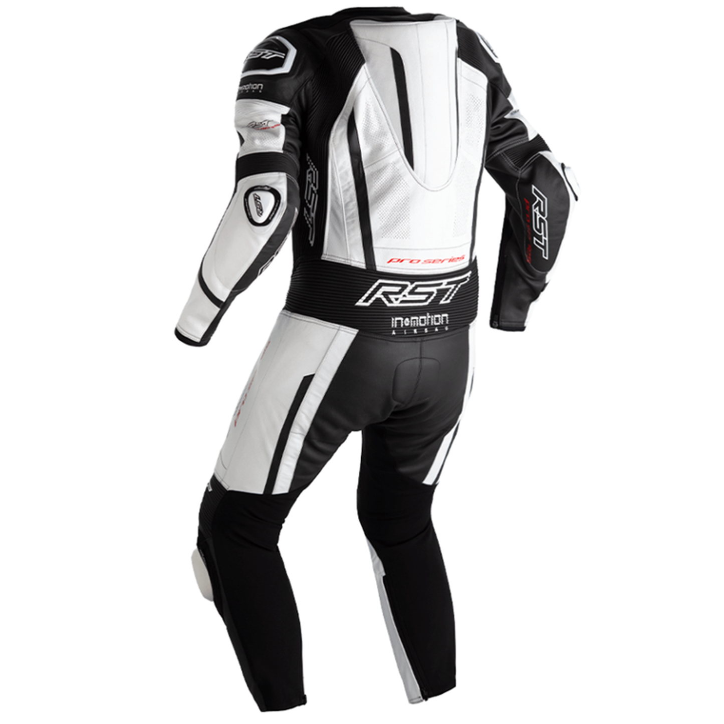 RST Pro Series Evo Airbag Men's Leather Suit - White/Black/White