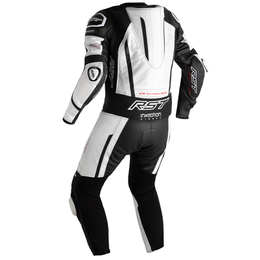 RST Pro Series Evo Airbag Men's Leather Suit - White/Black/White