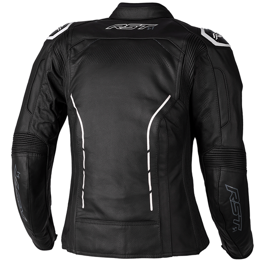 RST S1 Ladies Leather Jacket - Black/White