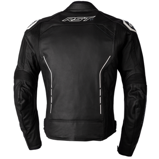RST S1 (CE) Men's Leather Jacket - Black/White (2977)