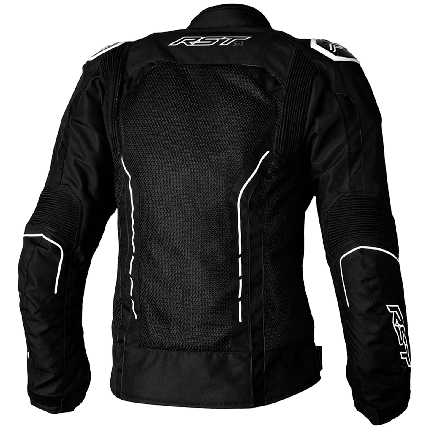 RST RST S1 Mesh Textile Ladies Jacket - Black/White - Side View