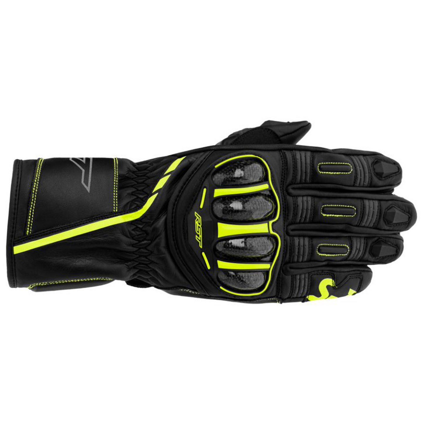 RST S1 CE Men's Gloves - Black/Grey/Flo Yellow (3033)