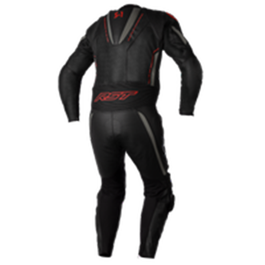 RST S1 CE Men's One Piece Leather Suit - Black/Grey/Red - YOUTH