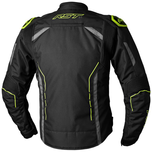 RST S1 CE Men's Textile Jacket - Black/Grey/Flo Yellow (2559)
