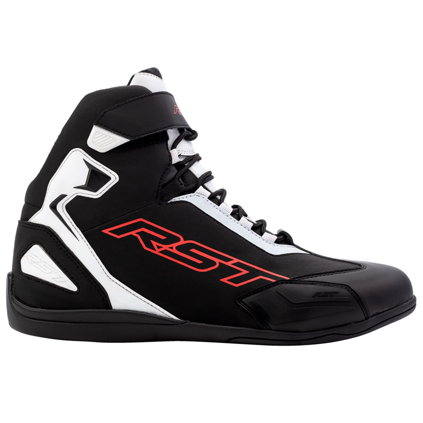RST RST Sabre Moto Shoe Men's (CE) Boots - Black/White/Red (3053) - Front View