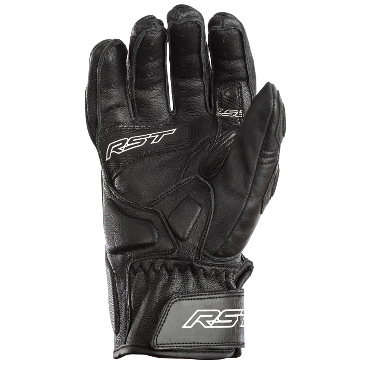 RST Stunt 3 III Ladies Leather Riding Gloves - CE Approved - Black