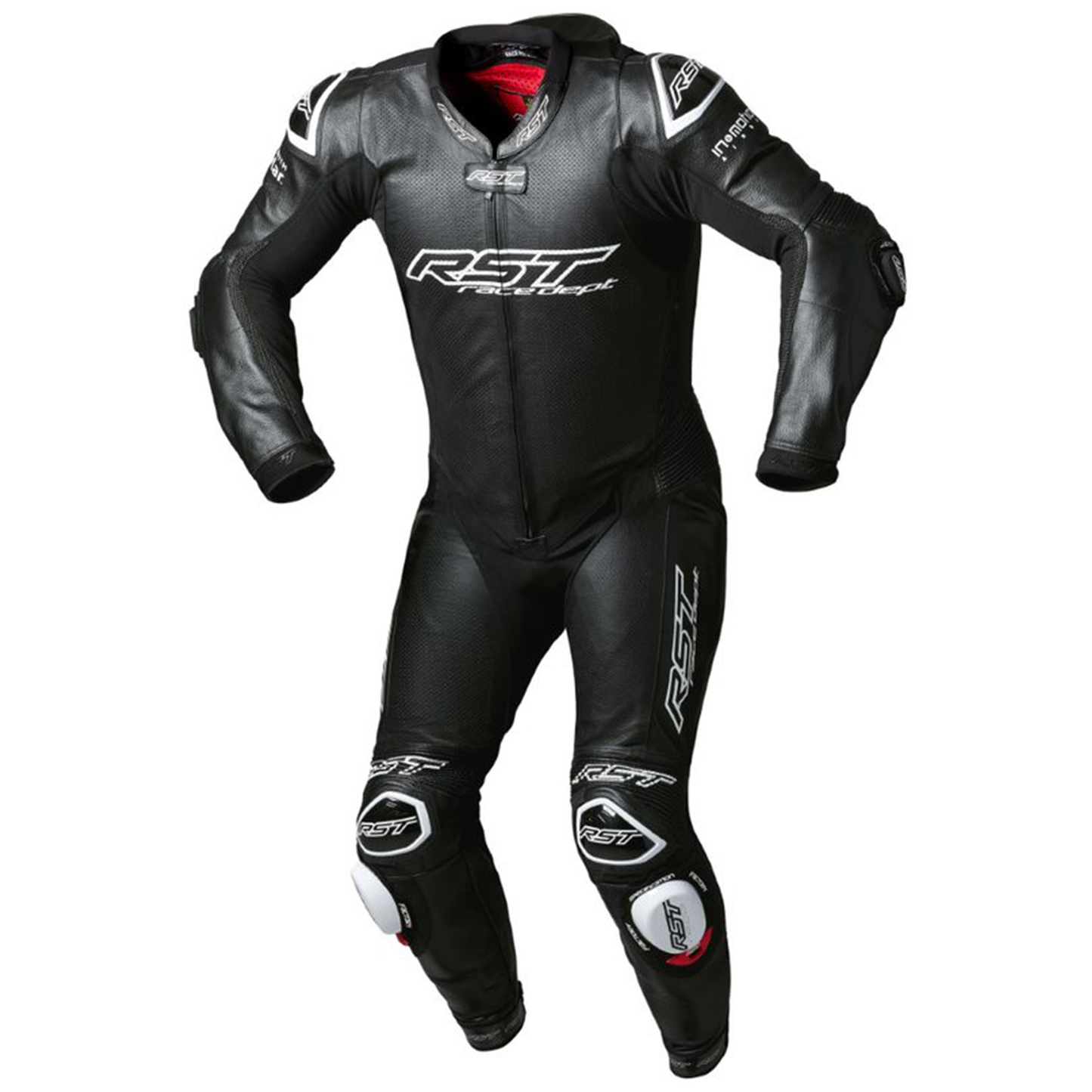 RST V4.1 Evo Kangaroo Airbag Men's Leather Suit - Black