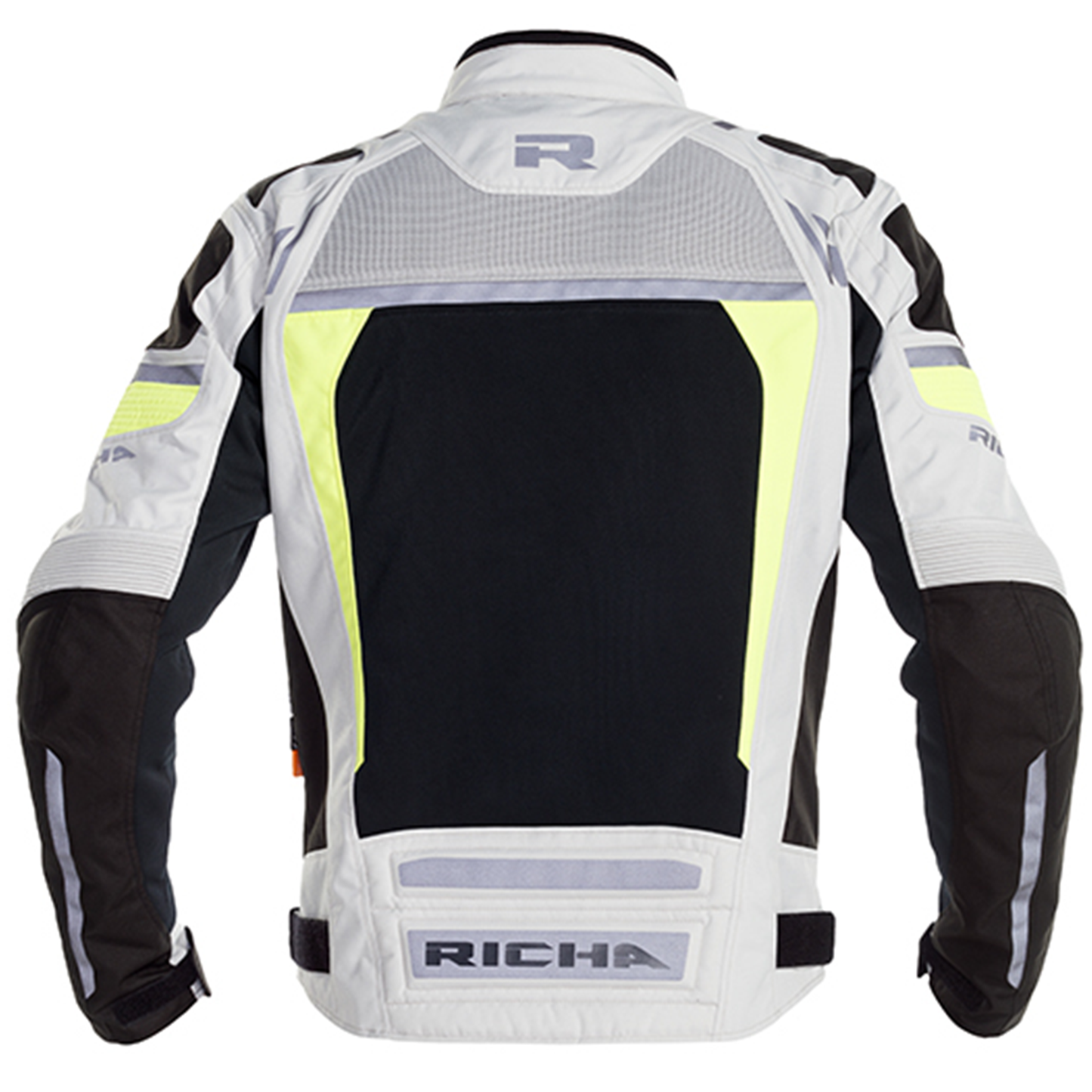 Richa Airstorm Waterproof Textile Jacket - Grey/Flo