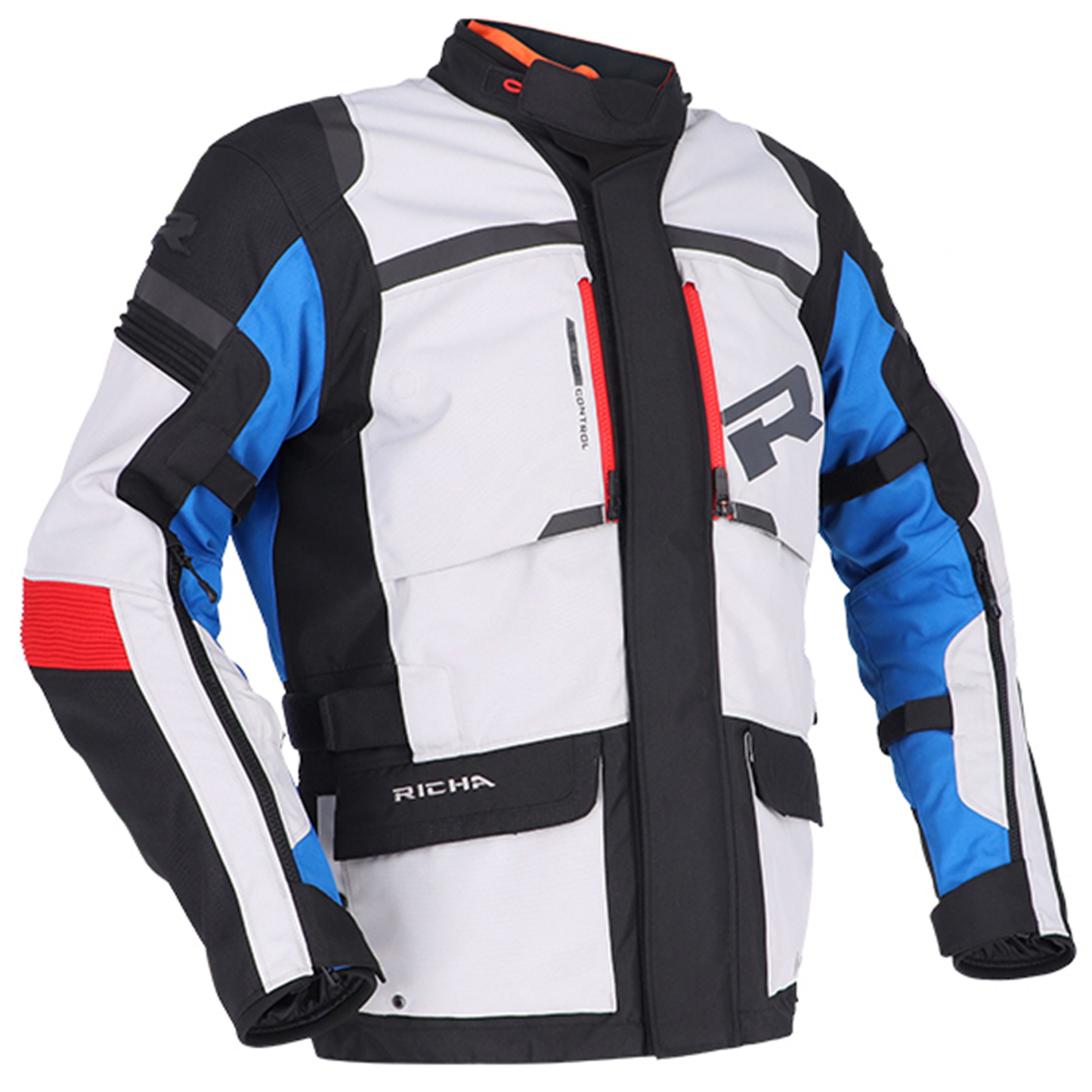 Richa Brutus Gore-Tex Textile Jacket - Grey/Blue/Red