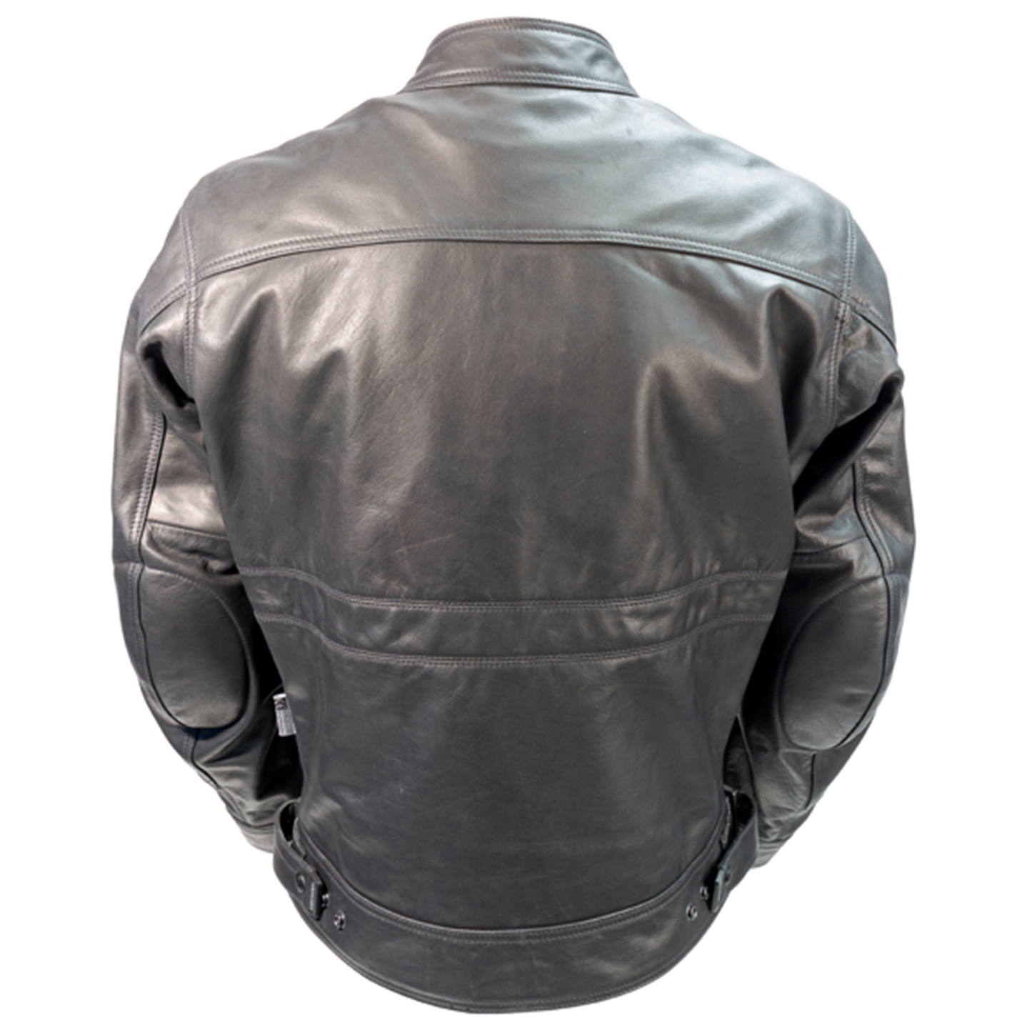Richa Richa Cafe Leather Jacket - Black - Rear View