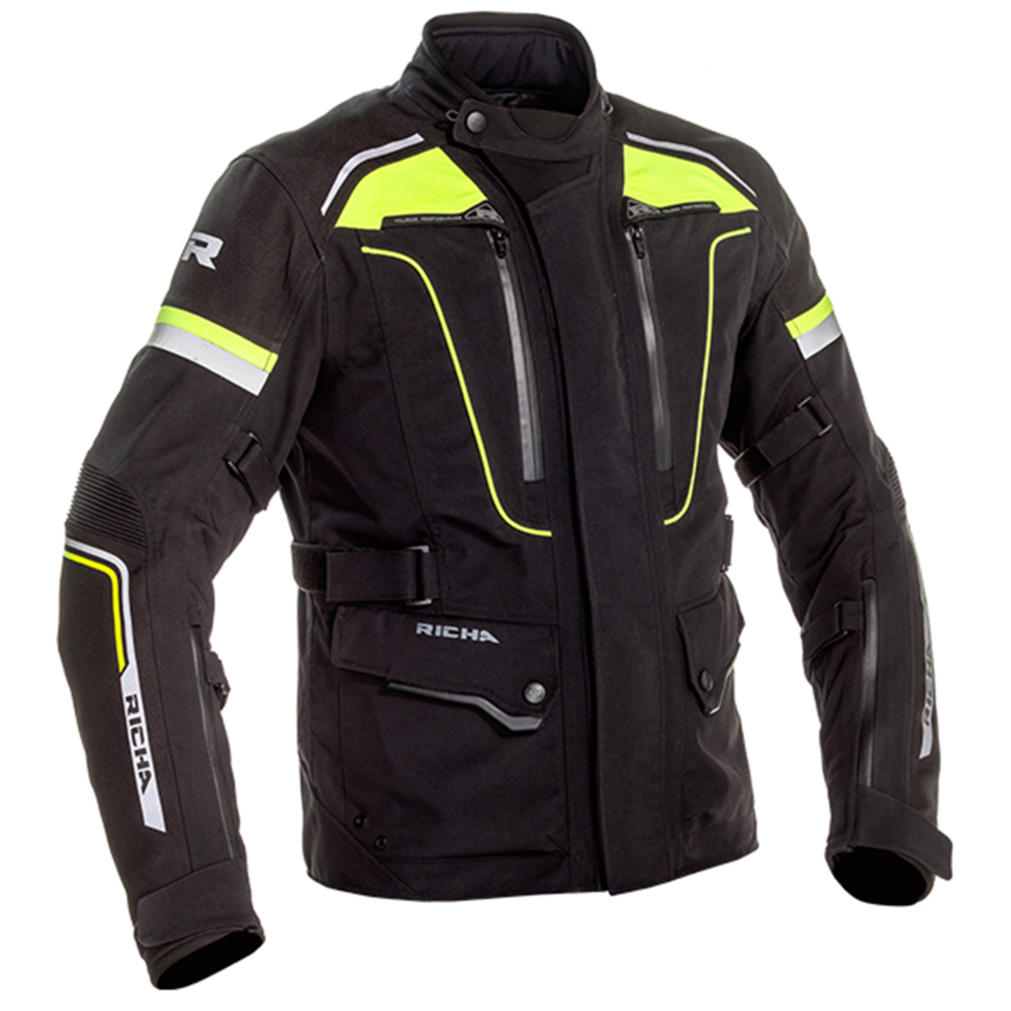 Richa Infinity 2 Pro Textile Jacket - Black/Flo Yellow