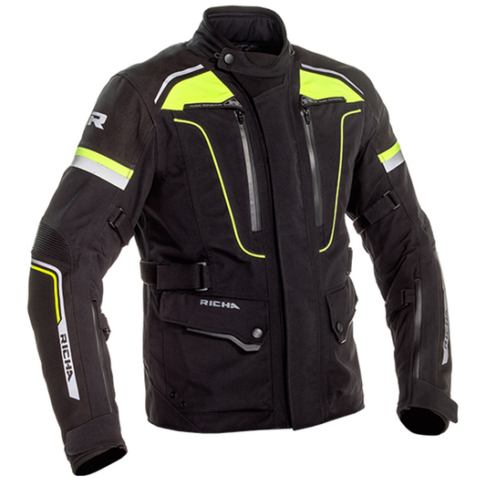 Richa Infinity 2 Pro Textile Jacket - Black/Flo Yellow