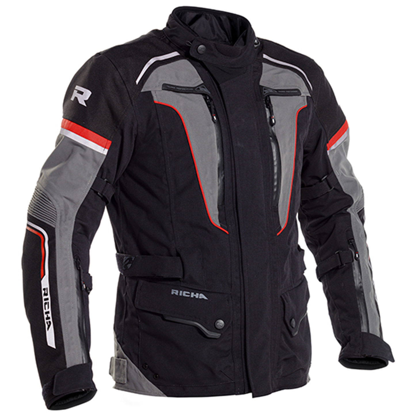 Richa Infinity 2 Pro Textile Jacket - Black/Grey/Red