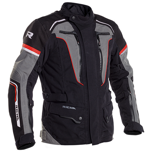Richa Infinity 2 Pro Textile Jacket - Black/Grey/Red
