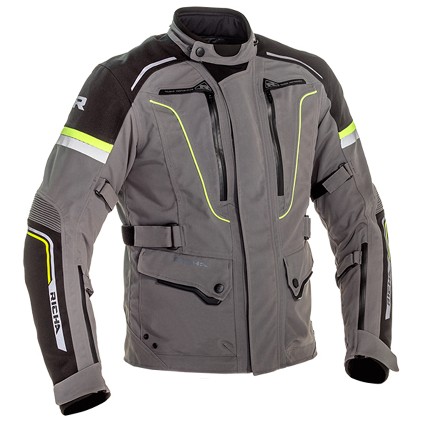 Richa Infinity 2 Pro Textile Jacket - Titanium/Flo Yellow