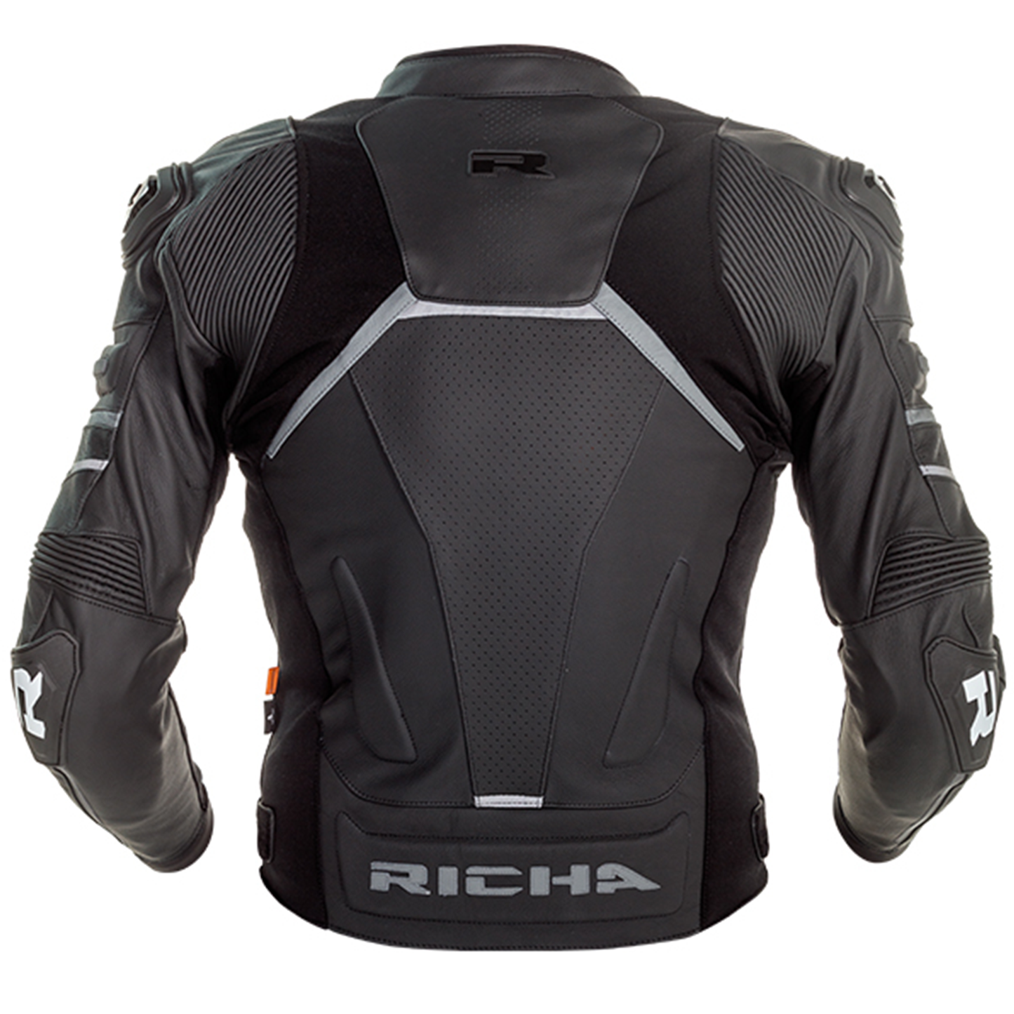 Richa Richa Mugello 2 Leather Jacket - Black/Grey - Side View