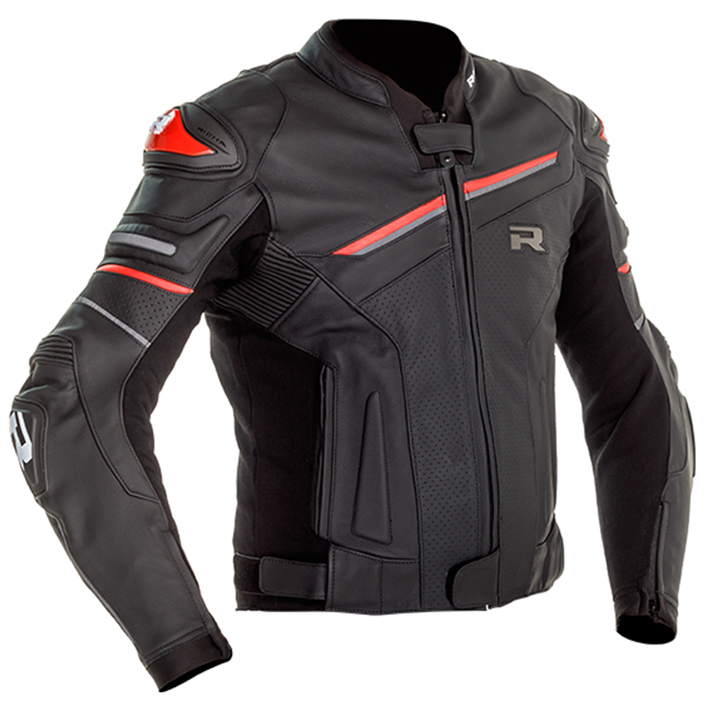 Richa Mugello 2 Leather Jacket - Black/Red