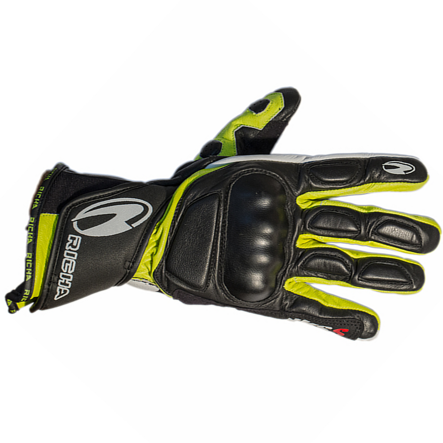 Richa WSS Gloves - Black/White/Yellow