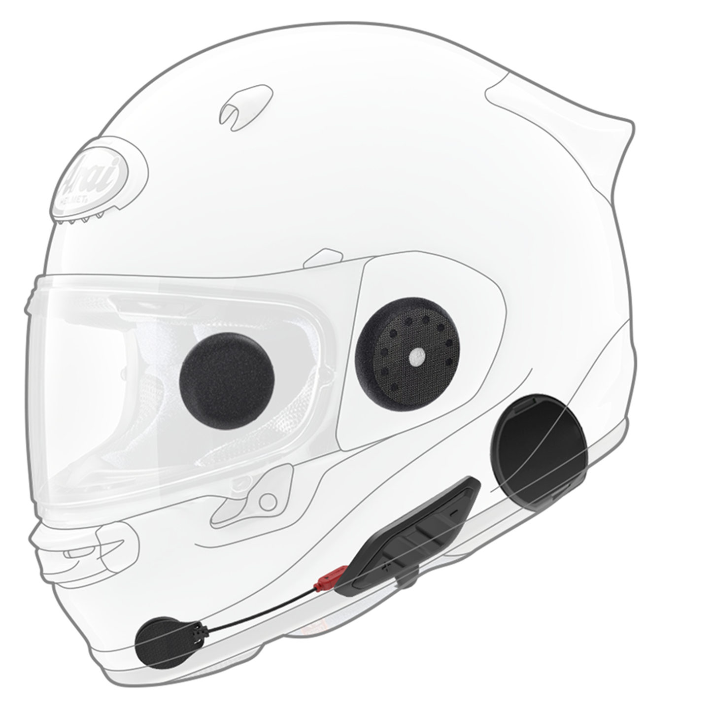 Sena ACS10  Intercom for Arai Quantic, RX-7V, RX-7V Evo, Tour X5  & X4