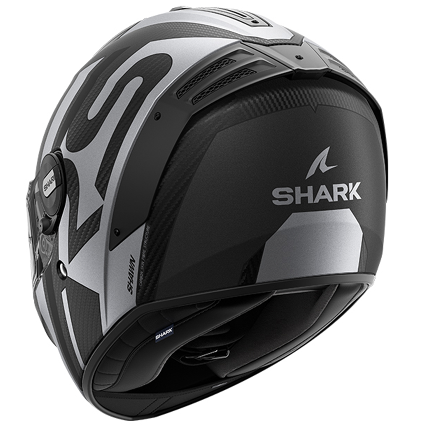 Shark Shark Spartan RS Carbon - Shawn Mat DKS - Rear View
