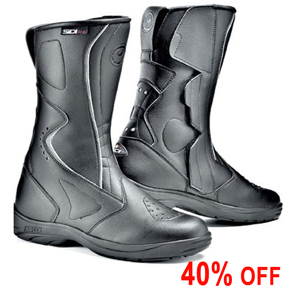 Sidi Livia Rain Ladies Black Black Motorcycle Boots Gear Change Online