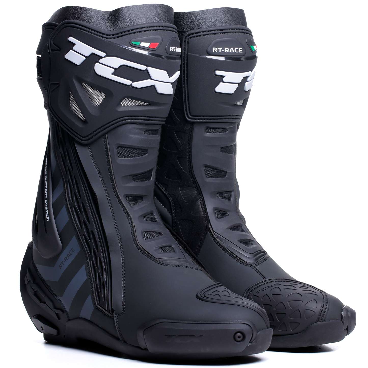 TCX RT-Race Boots - Black/Dark Grey 42C