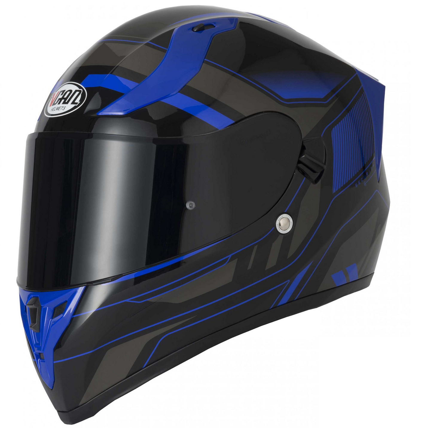Vcan V128 - Helvet Blue - Free Dark Visor