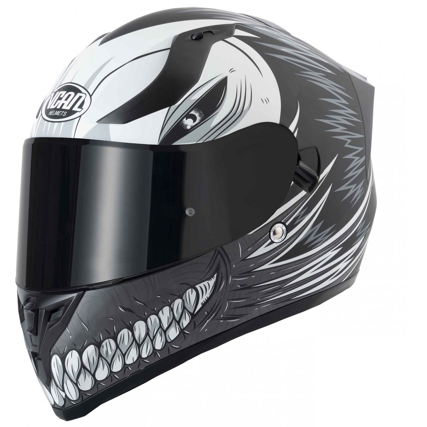 Vcan V128 - Hollow Matt Black - Free Dark Visor