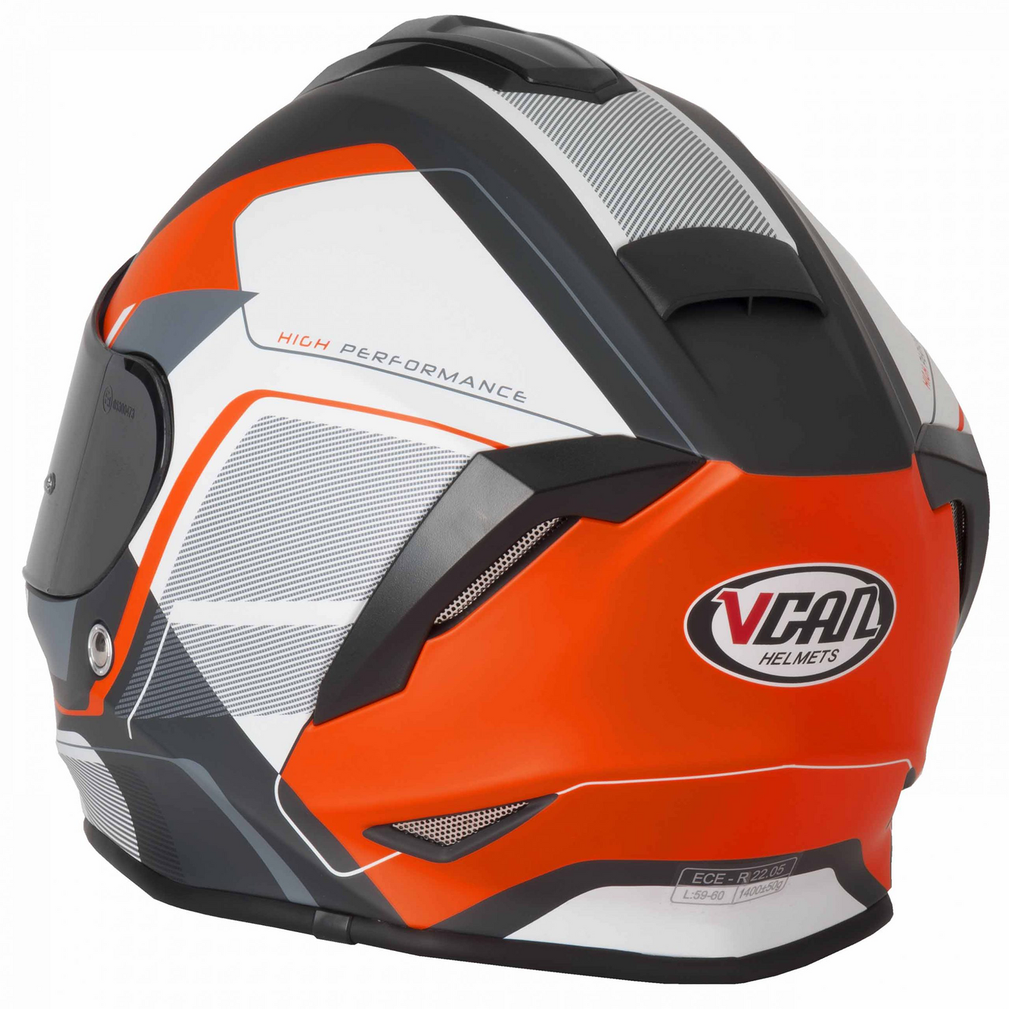 Vcan V151 - Pulsar Orange - Free Dark Visor