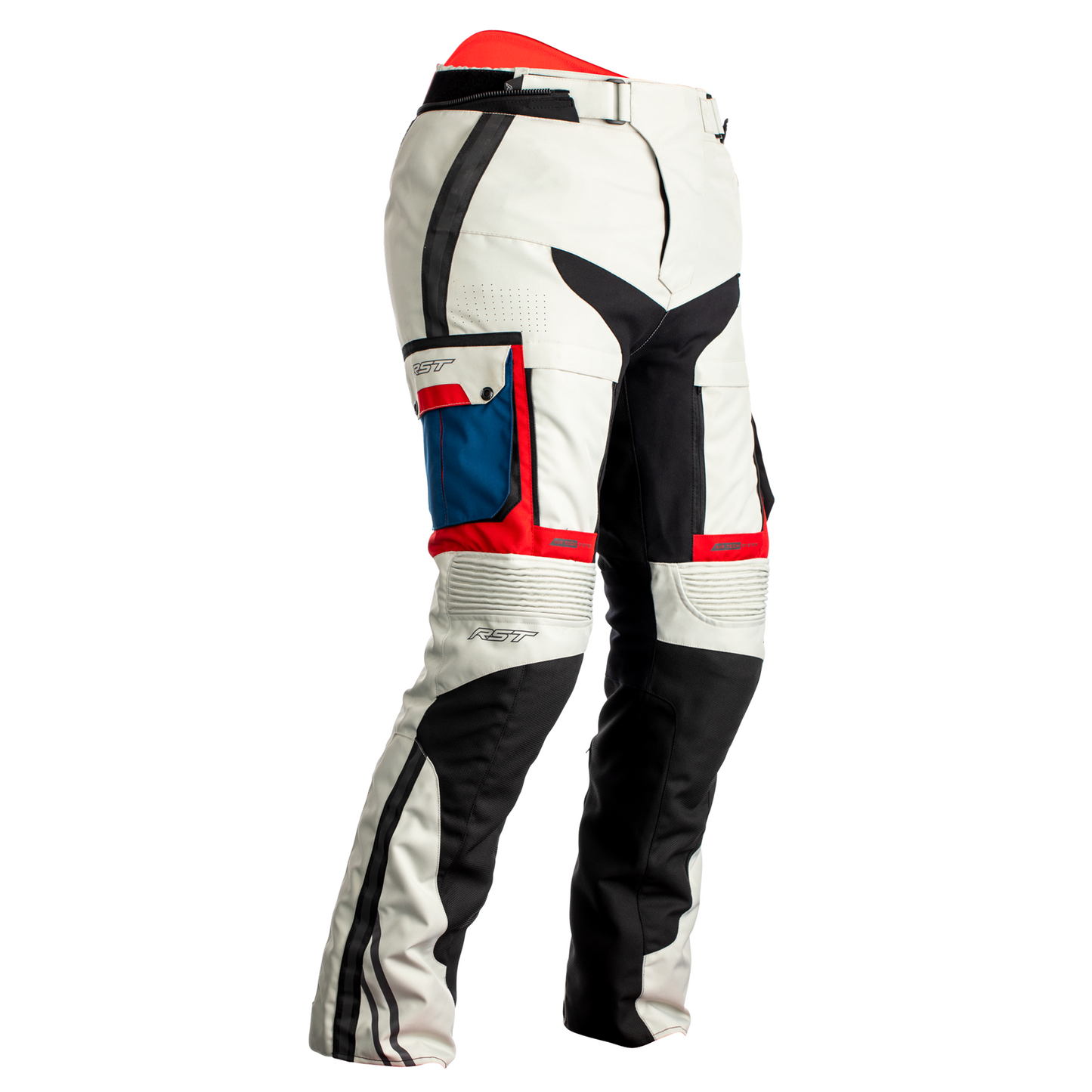 RST Pro Series Adventure-X (CE) Ladies Textile - Regular Length - Jean - Ice / Blue / Red