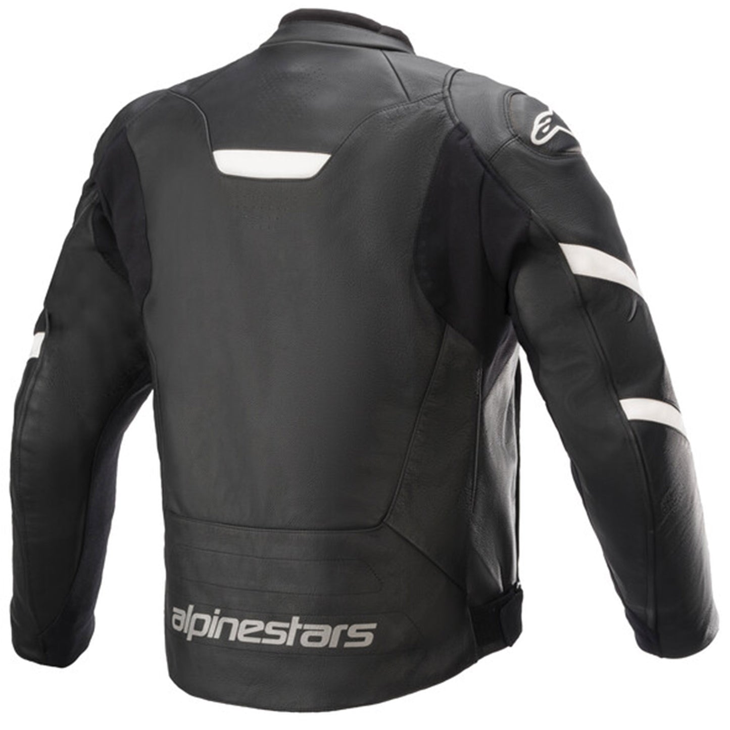 Alpinestars Alpinestars Faster V2 Leather Jacket - Black/White - Side View