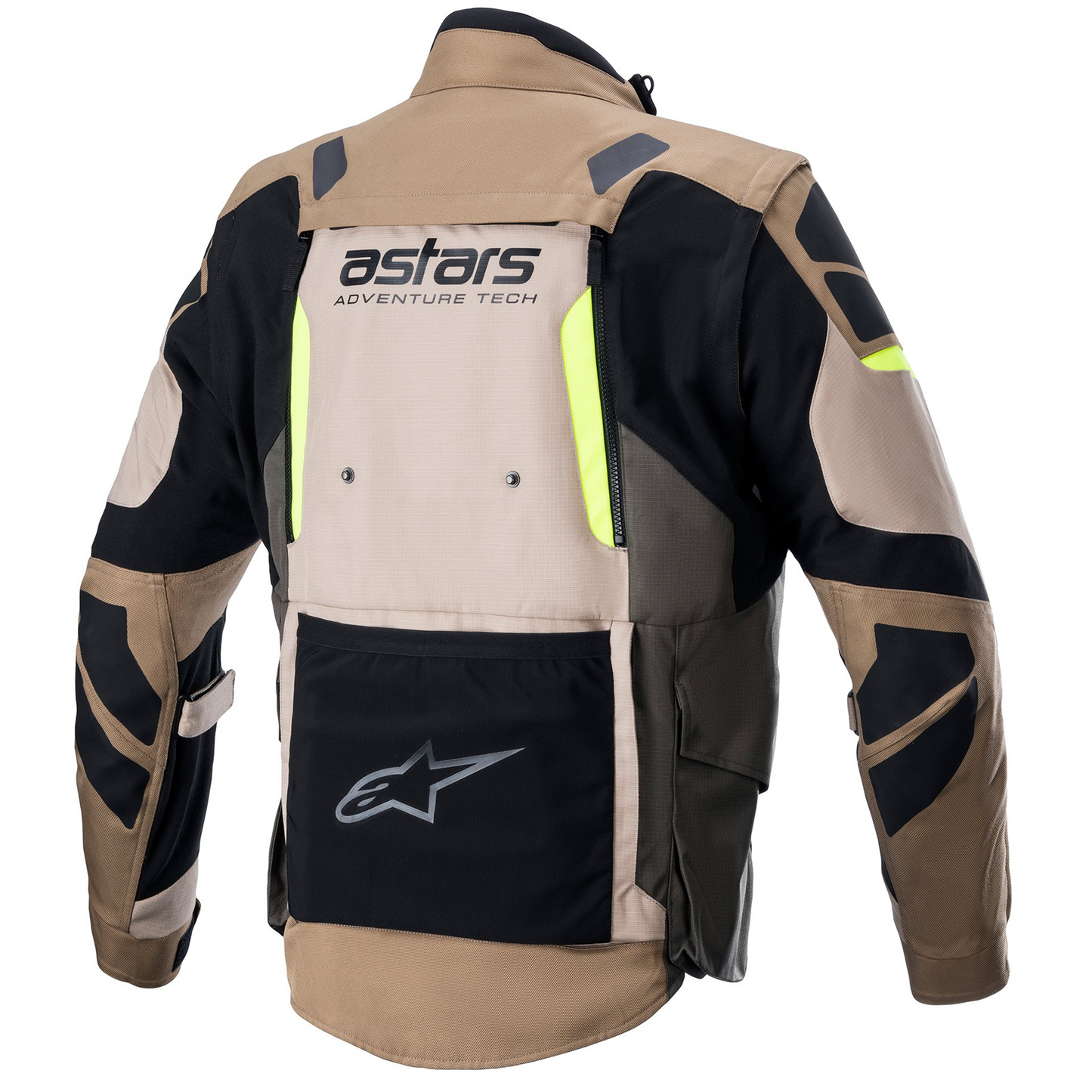 Alpinestars Halo Drystar Jacket - Dark Khaki/Sand/Yel Flo