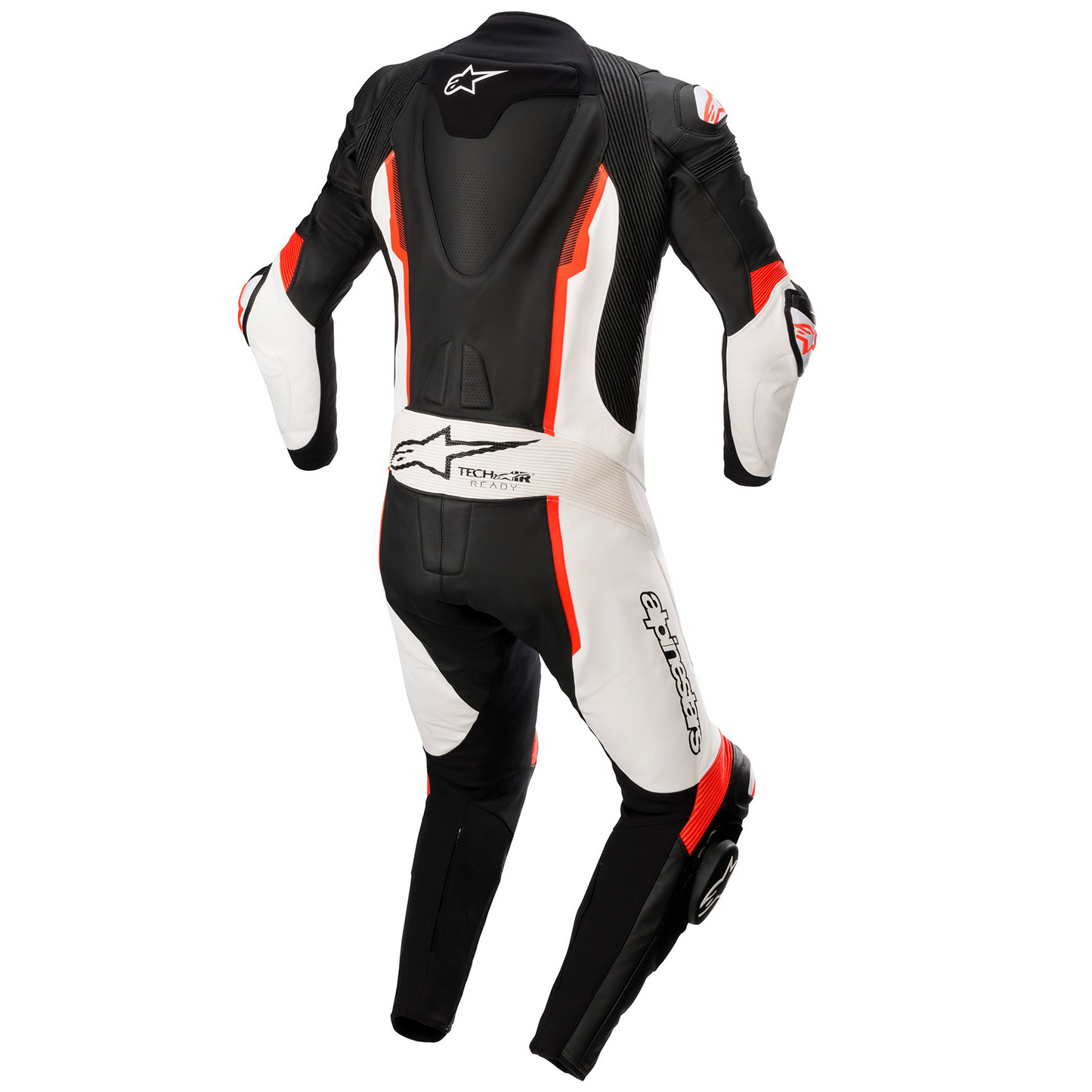 Alpinestars Missile V2 1 Piece Leather Suit - Black/White/Red Flo