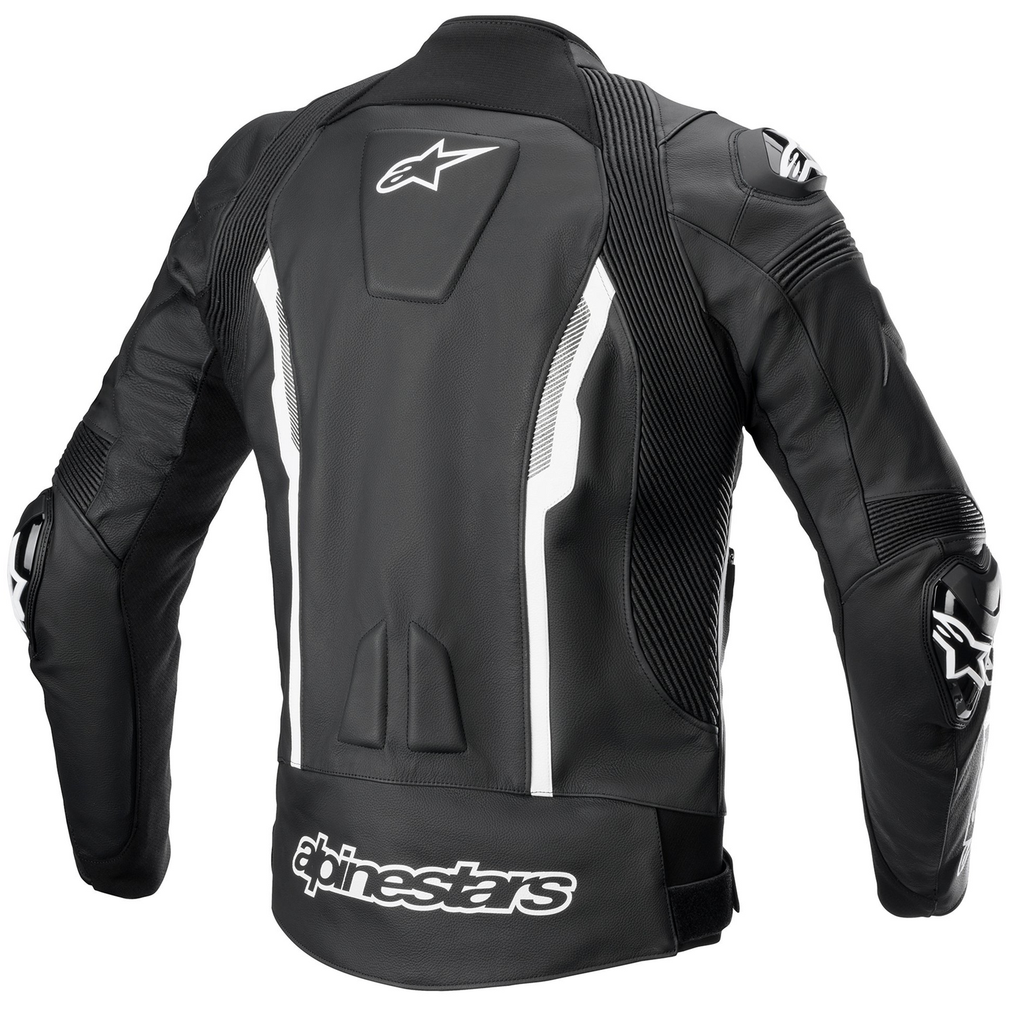 Alpinestars Alpinestars Missile V2 Leather Jacket - Black/White - Side View