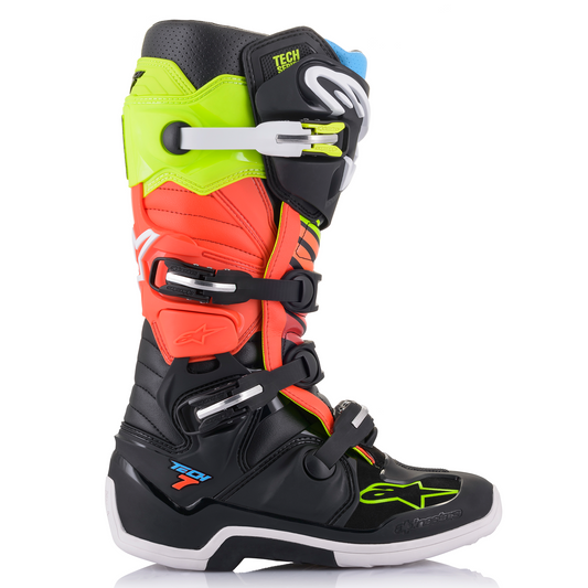 Alpinestars Tech 7 Motorcross Boots - Black/Yellow Flo/Red Flo (1538)