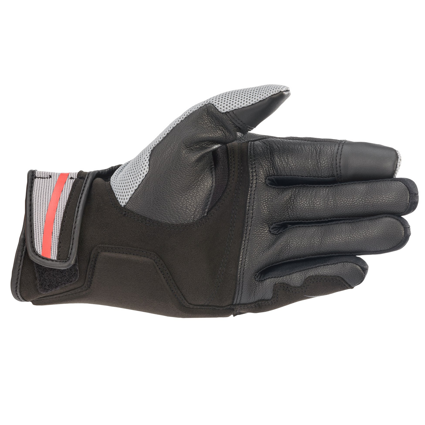 Alpinestars Alpinestars Chrome Gloves - Ash Grey/Black/Bright Red - Side View