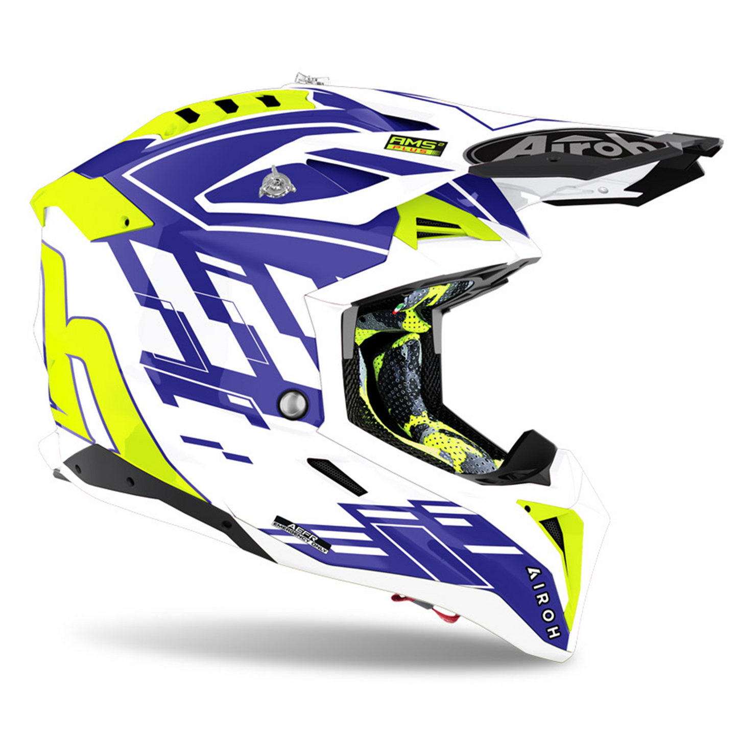 Airoh Airoh Aviator 3 - Rampage Blue Gloss - Side View