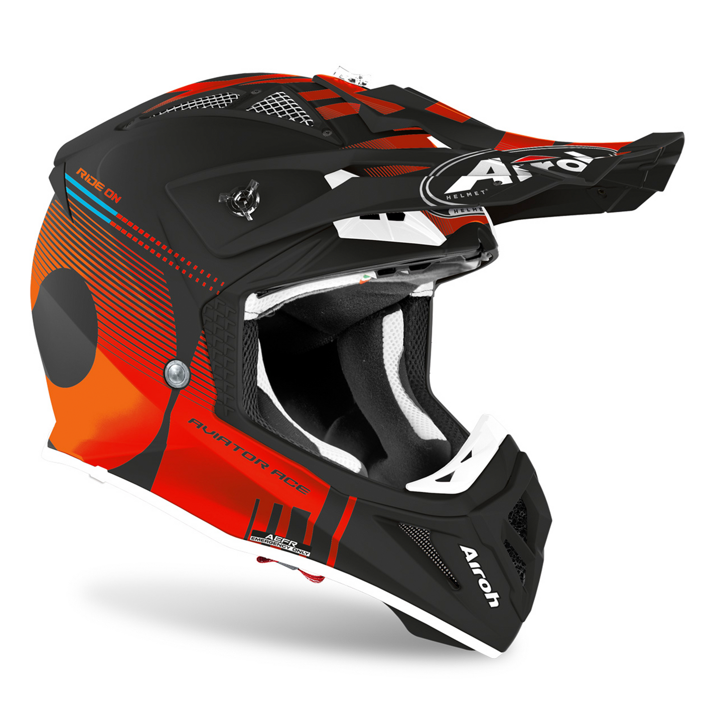 Airoh Airoh Aviator Ace - Nemesi Orange Matt - Side View