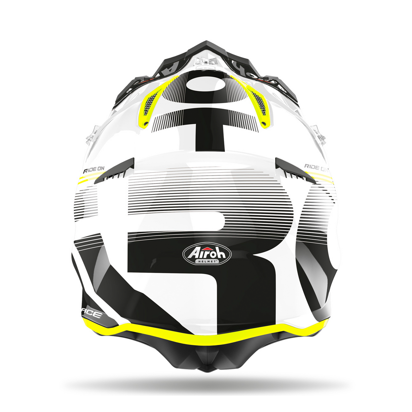 Airoh Airoh Aviator Ace - Nemesi White Gloss - Rear View